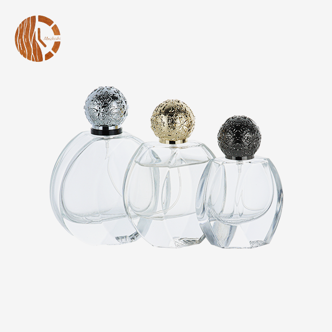 Clear Glass Perfume Bottles Pump Sprayer